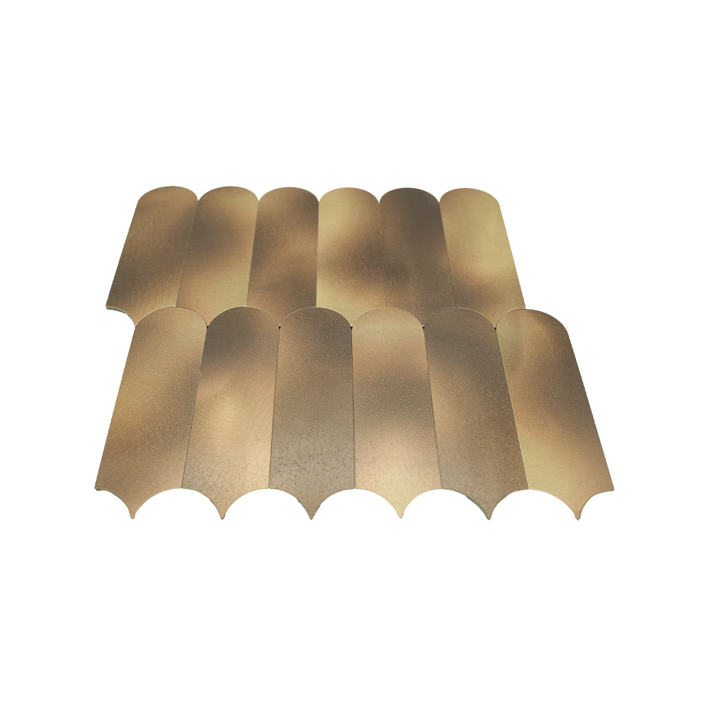 Peel and Stick Backsplash | Arch Gold | 11.73×11.34"