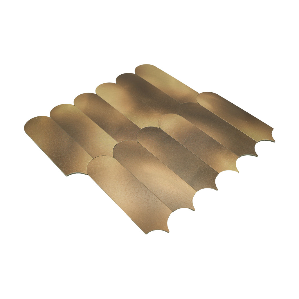 Peel and Stick Backsplash | Arch Gold | 11.73×11.34"