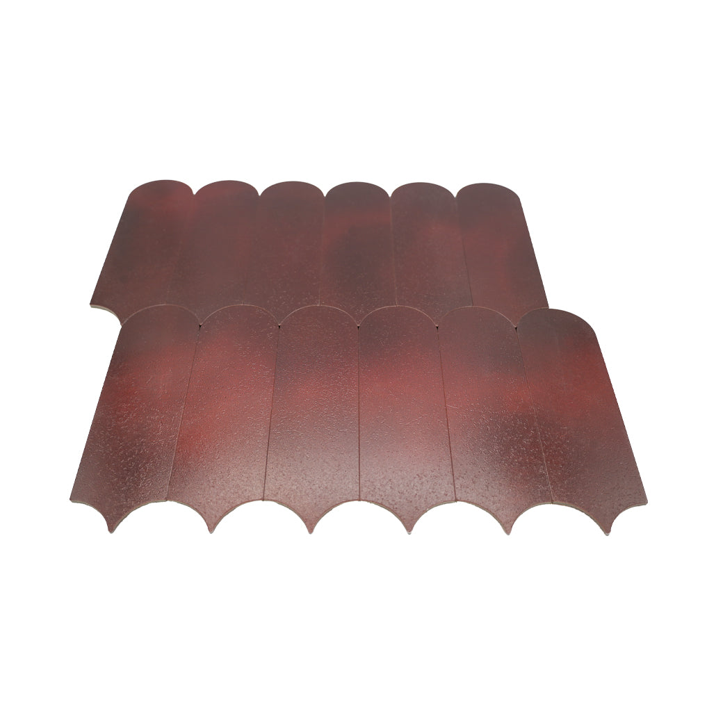Peel and Stick Backsplash | Arch Burgundy | 11.73×11.34"