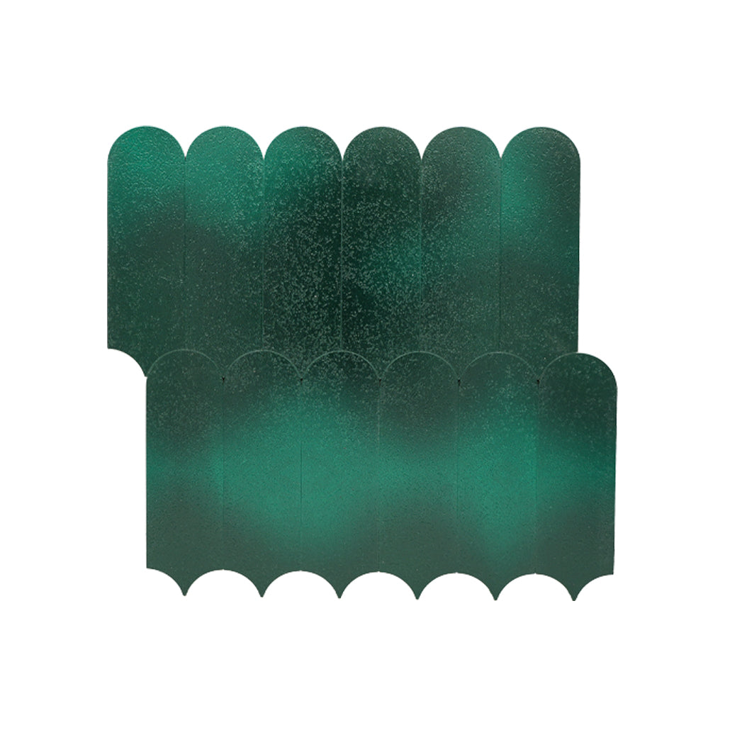 Peel and Stick Backsplash | Arch Dark Green | 11.73×11.34"