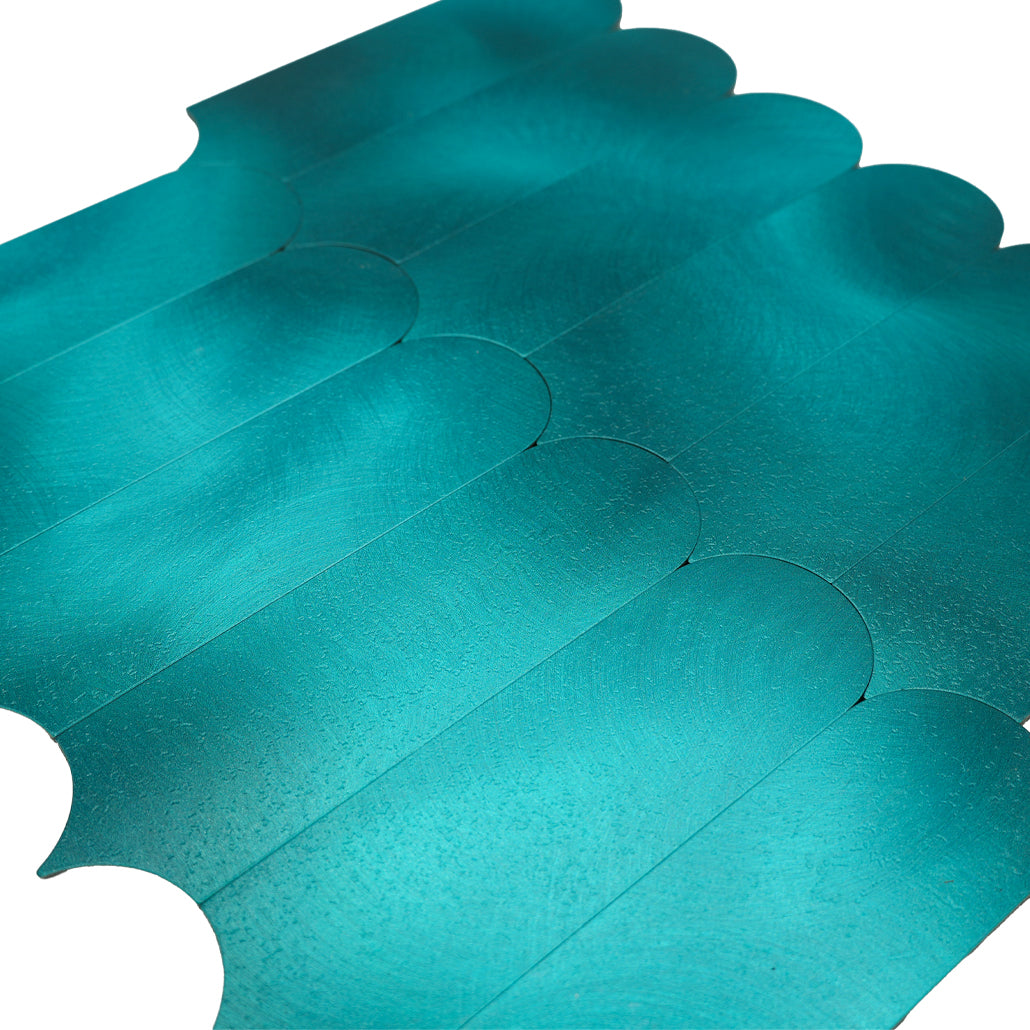 Peel and Stick Backsplash | Arch Turquoise | 11.73×11.34"