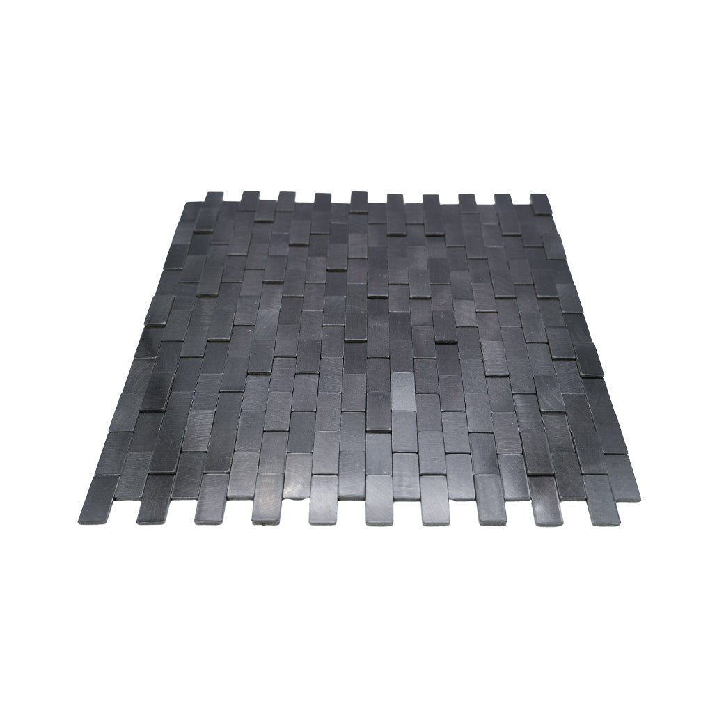 Peel and Stick Backsplash | Brick 3D Anthracite | 11.73×11.81"
