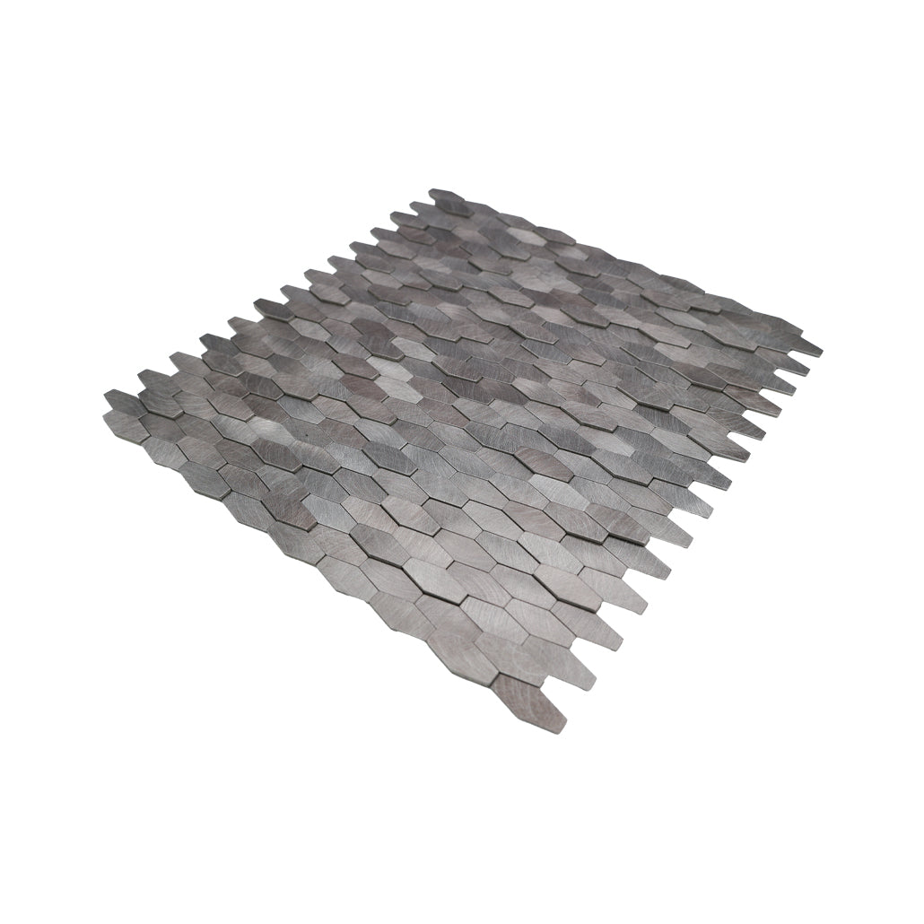Peel and Stick Backsplash | Picket 3D Gray | 12.2×11.81"