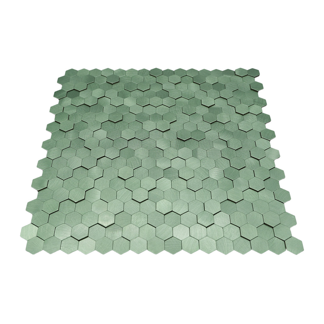 Peel and Stick Backsplash | Mini Hexagon 3D Pastel Green | 11.73×12.09"