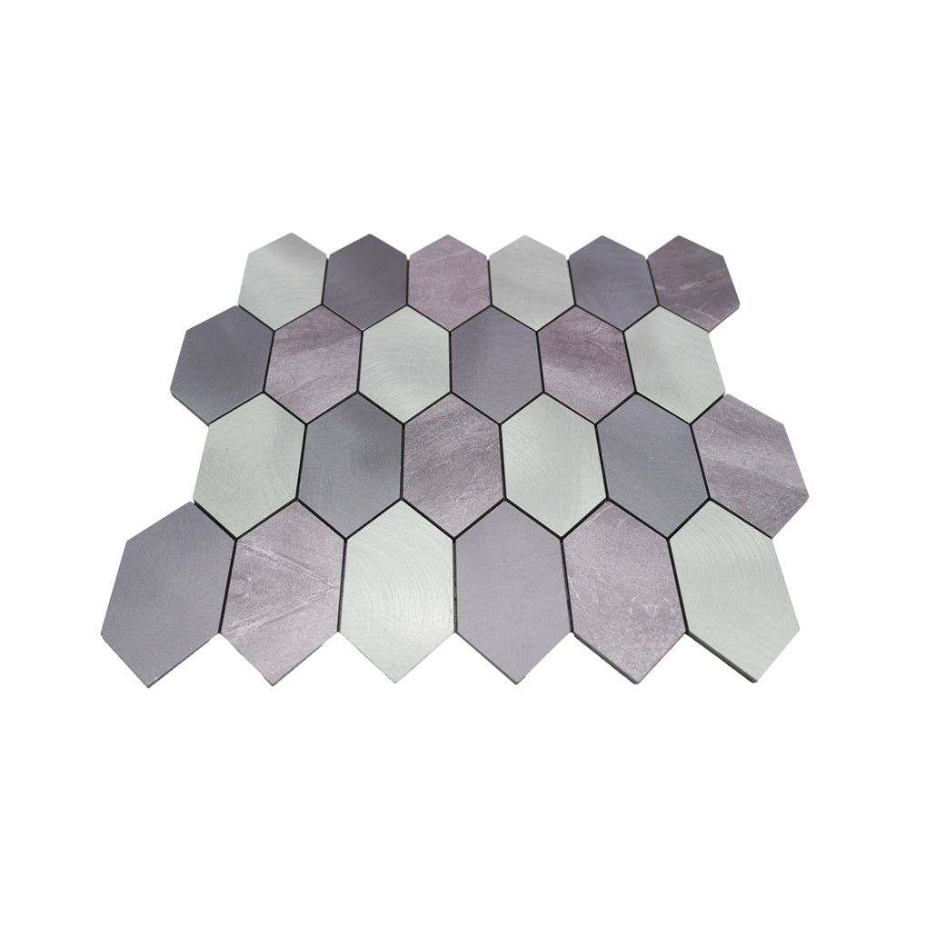 Peel and Stick Backsplash | Picket Mauve | 11.81×11.81"