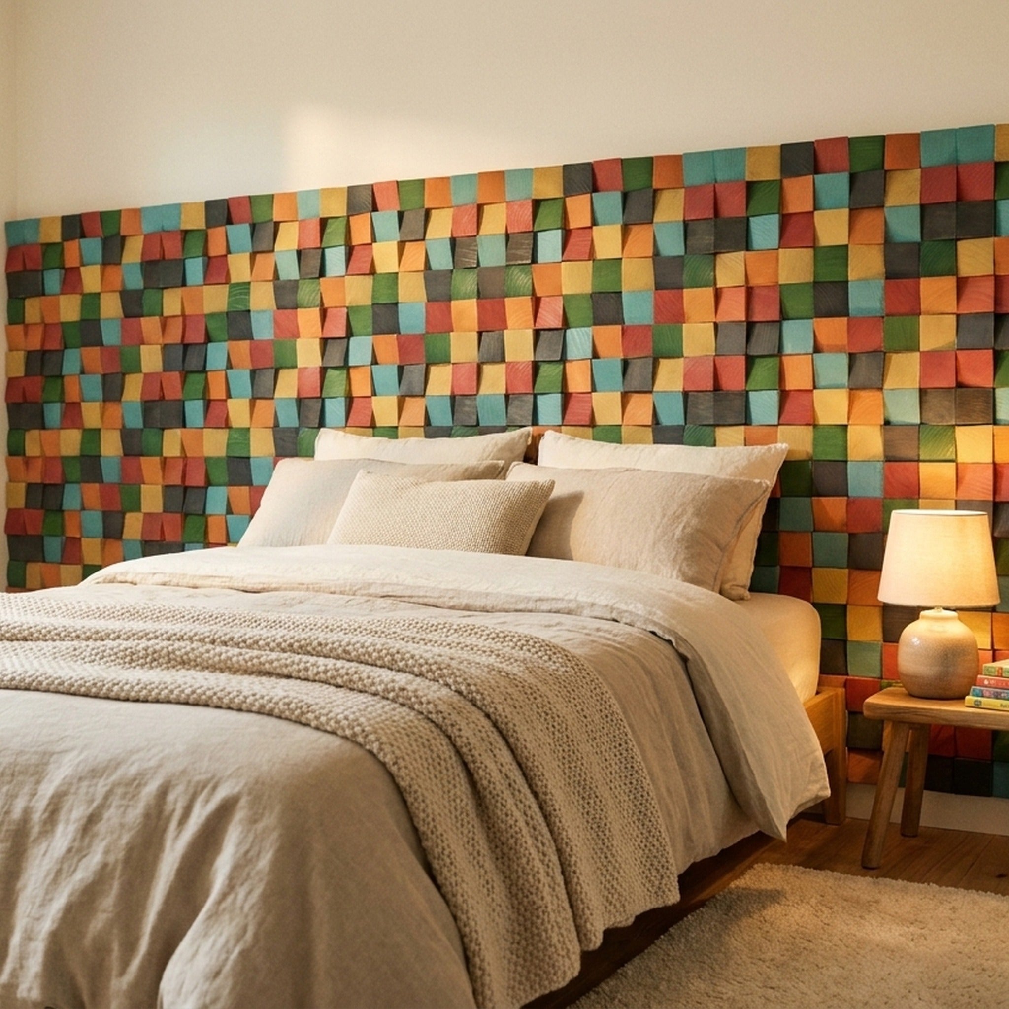 3D Wood Wall Panel | Dark Pine | 12×12"