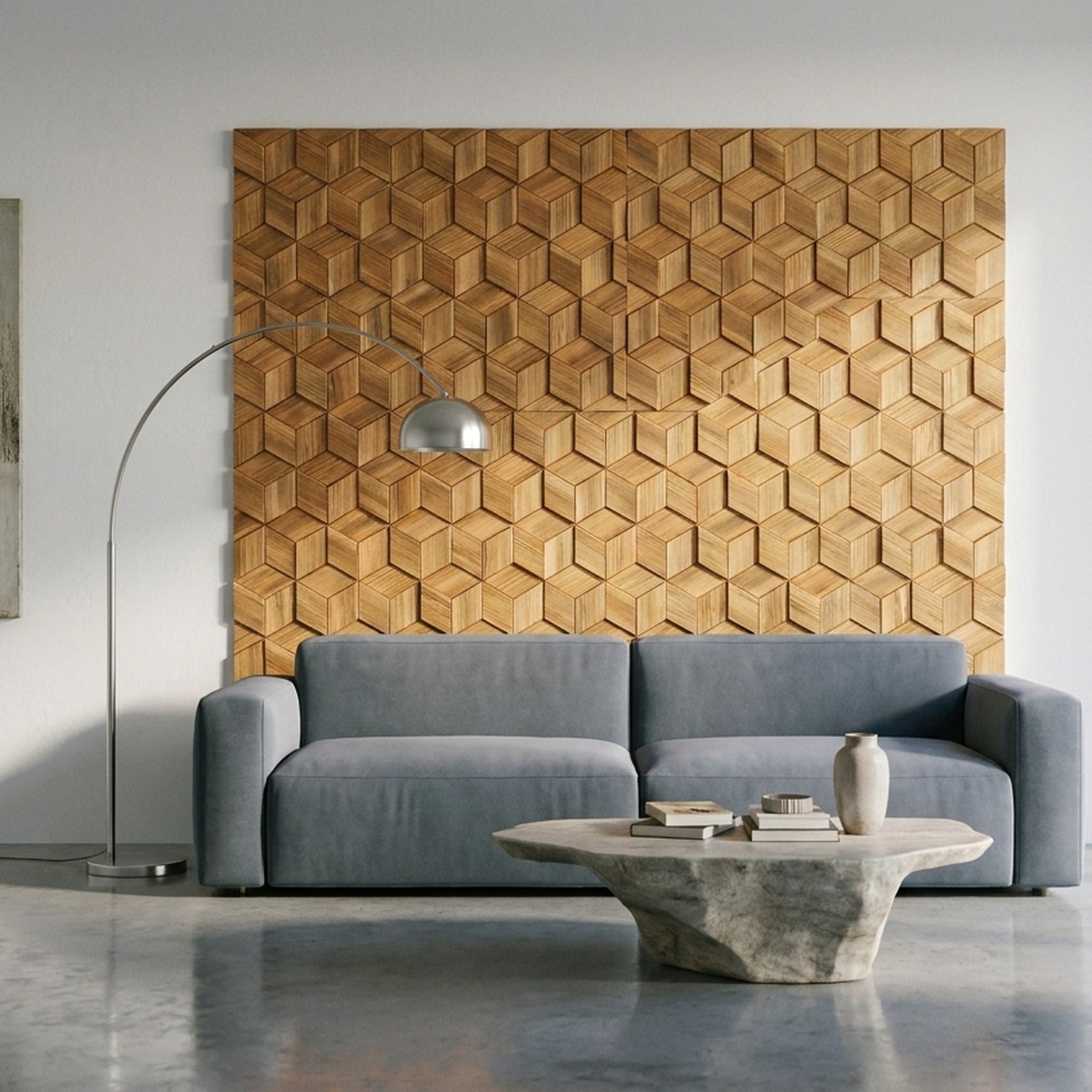 3D Wood Wall Panel | Fresh Pine | 11.8×13.8"