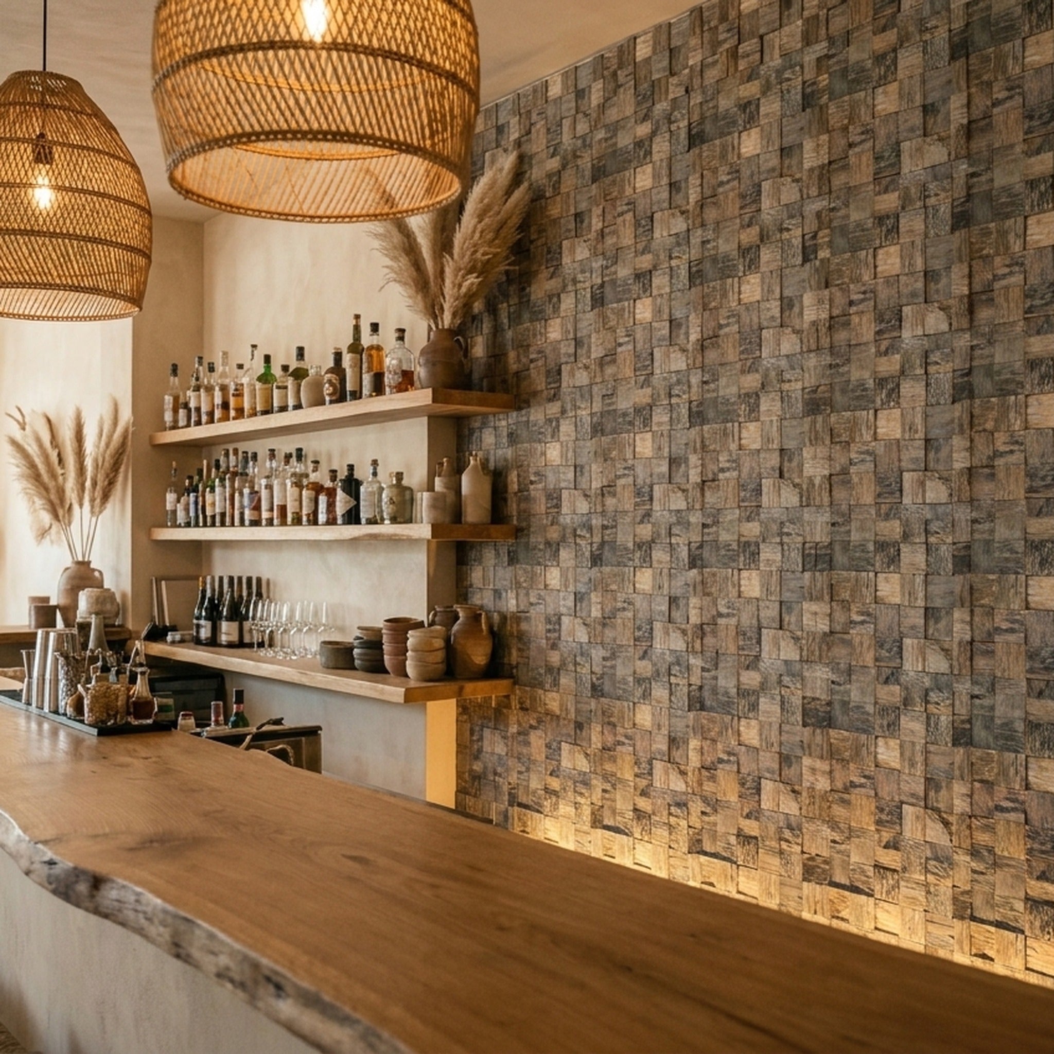 3D Wood Wall Panel | Marine | 12×12"