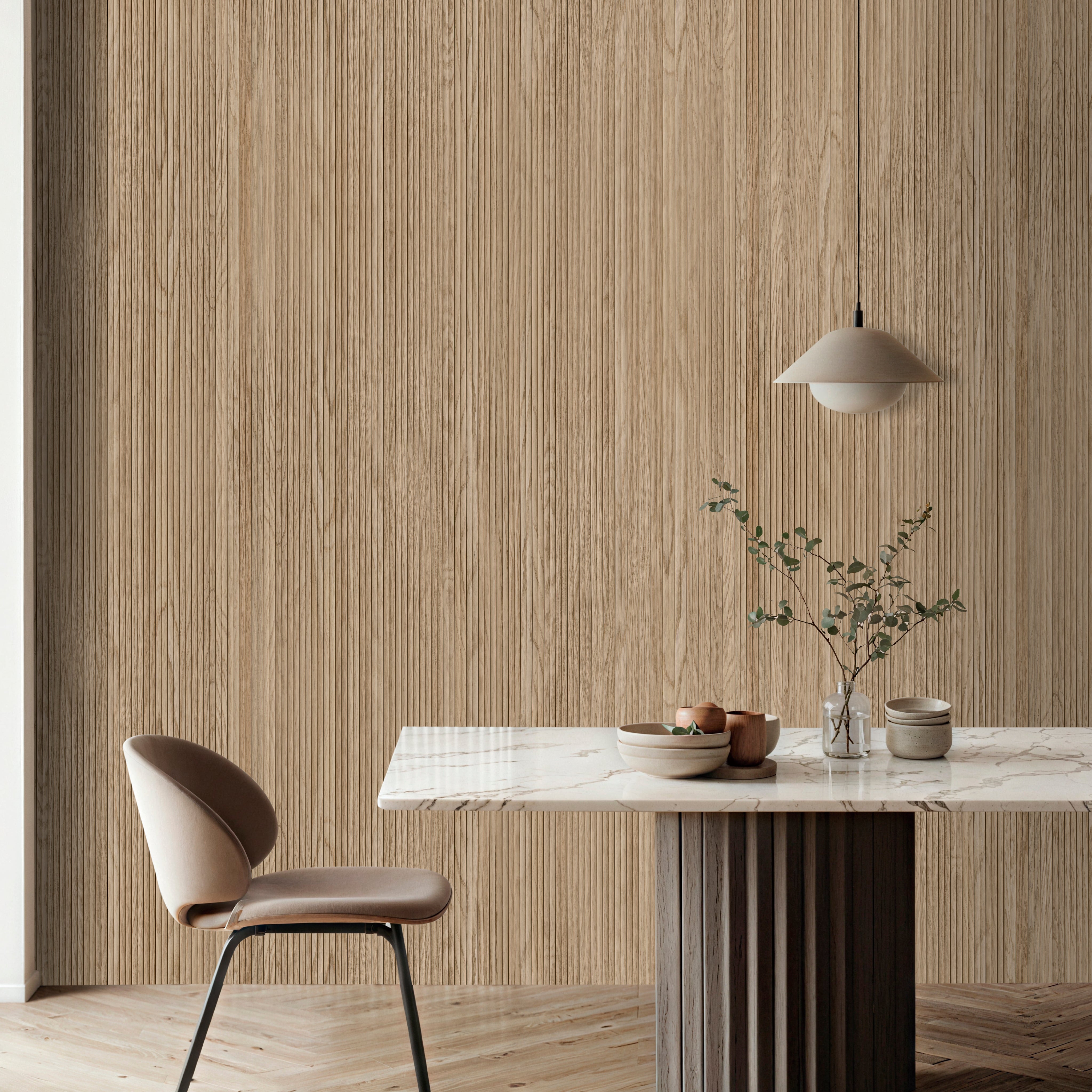 Fluted Wall Panel | Natural Oak | Modern Flexible Design