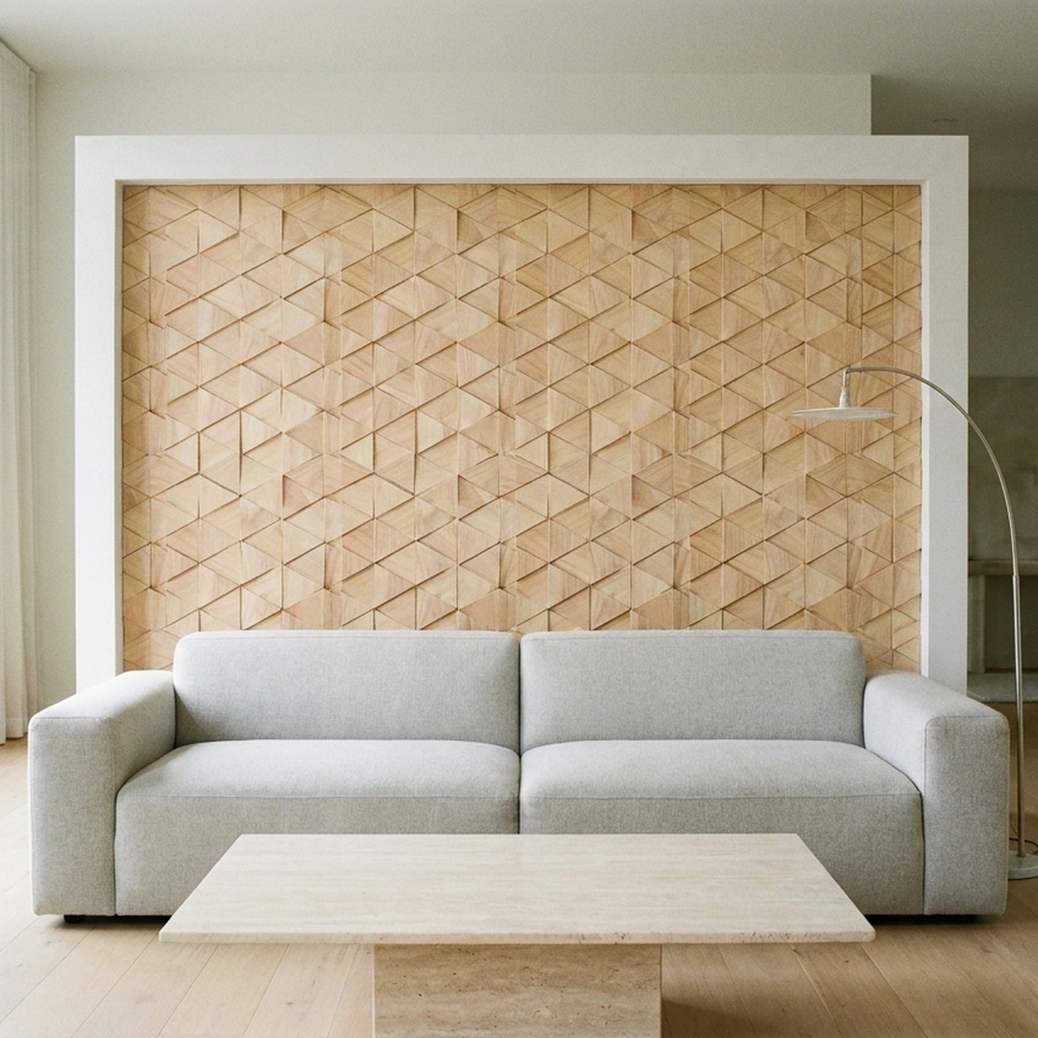 3D Wood Wall Panel | Compact Rubber | 11.0×11.8"