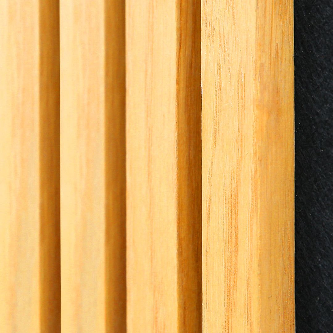 Acoustic Slat Wall Panel | Rustic Oak | Premium 3-sided Wood Veneer