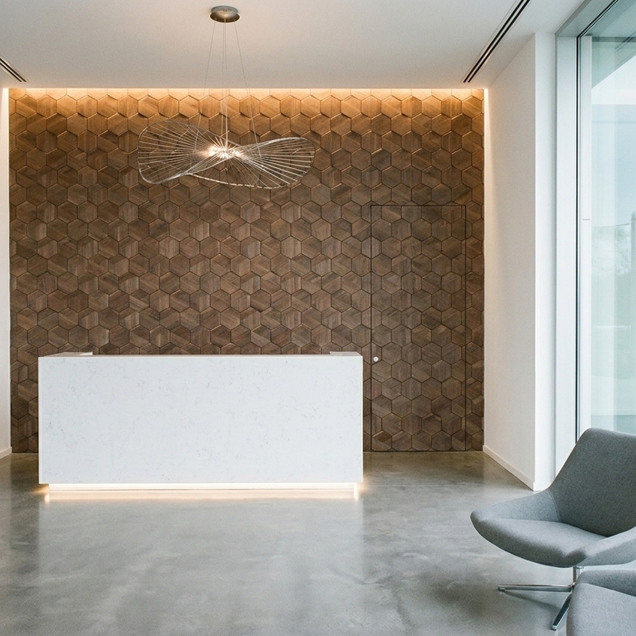 3D Wood Wall Panel | Tropical Walnut | 10.2×11.8"
