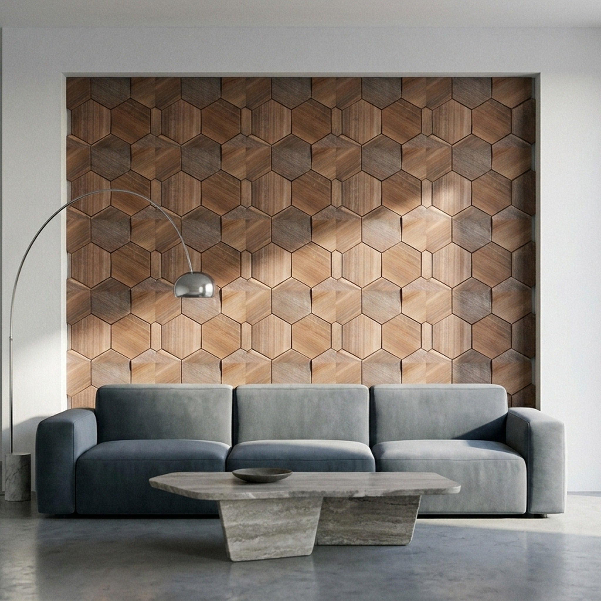 3D Wood Wall Panel | Tropical Walnut | 10.2×11.8"