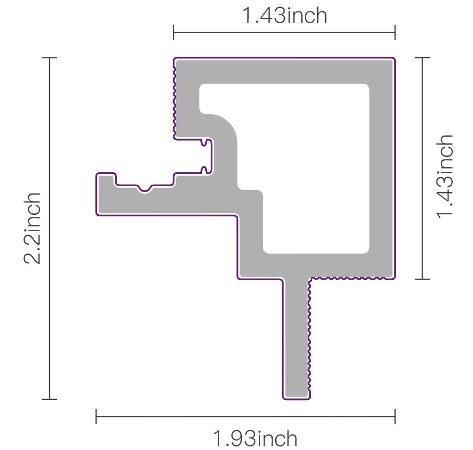 Outdoor Panel Birch Corner Trim 94.5" | Exterior | Garden | 3D Wood Grain