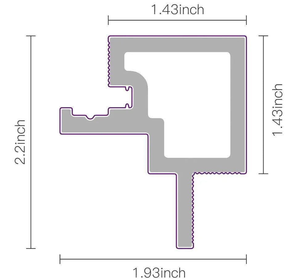 Exterior Panel Birch Corner Trim 94.5" | Garden | 3D Wood Grain