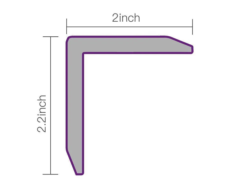 Exterior Panel Stone Gray Finishing Trim 94.5" | Garden | 3D Wood Grain
