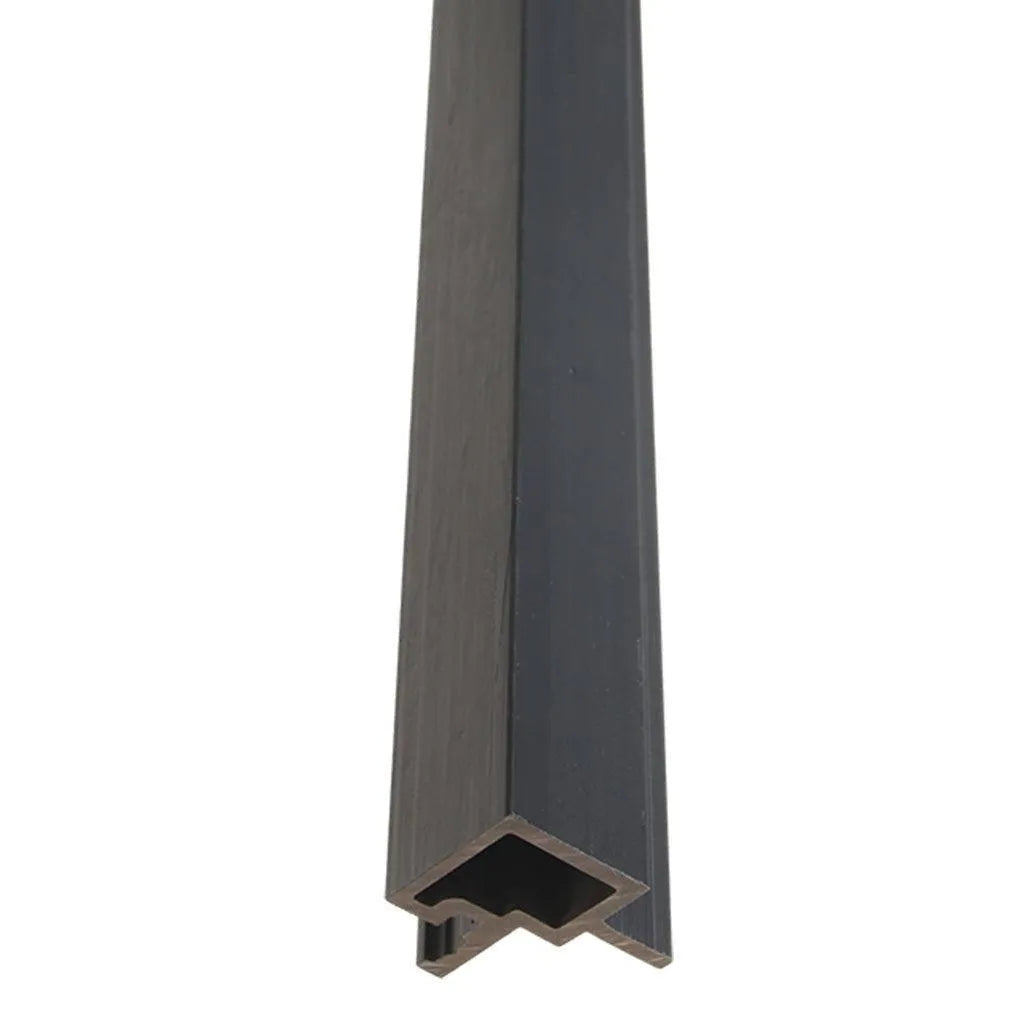 Exterior Panel Black Corner Trim 94.5" | Garden | 3D Wood Grain