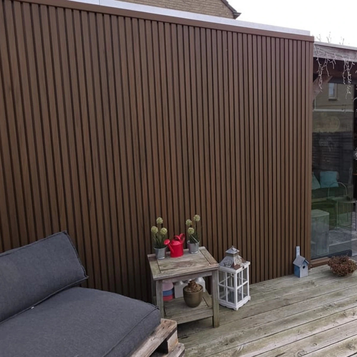 Exterior Wall Panel Oak 94.5" | Garden | 3D Wood Grain