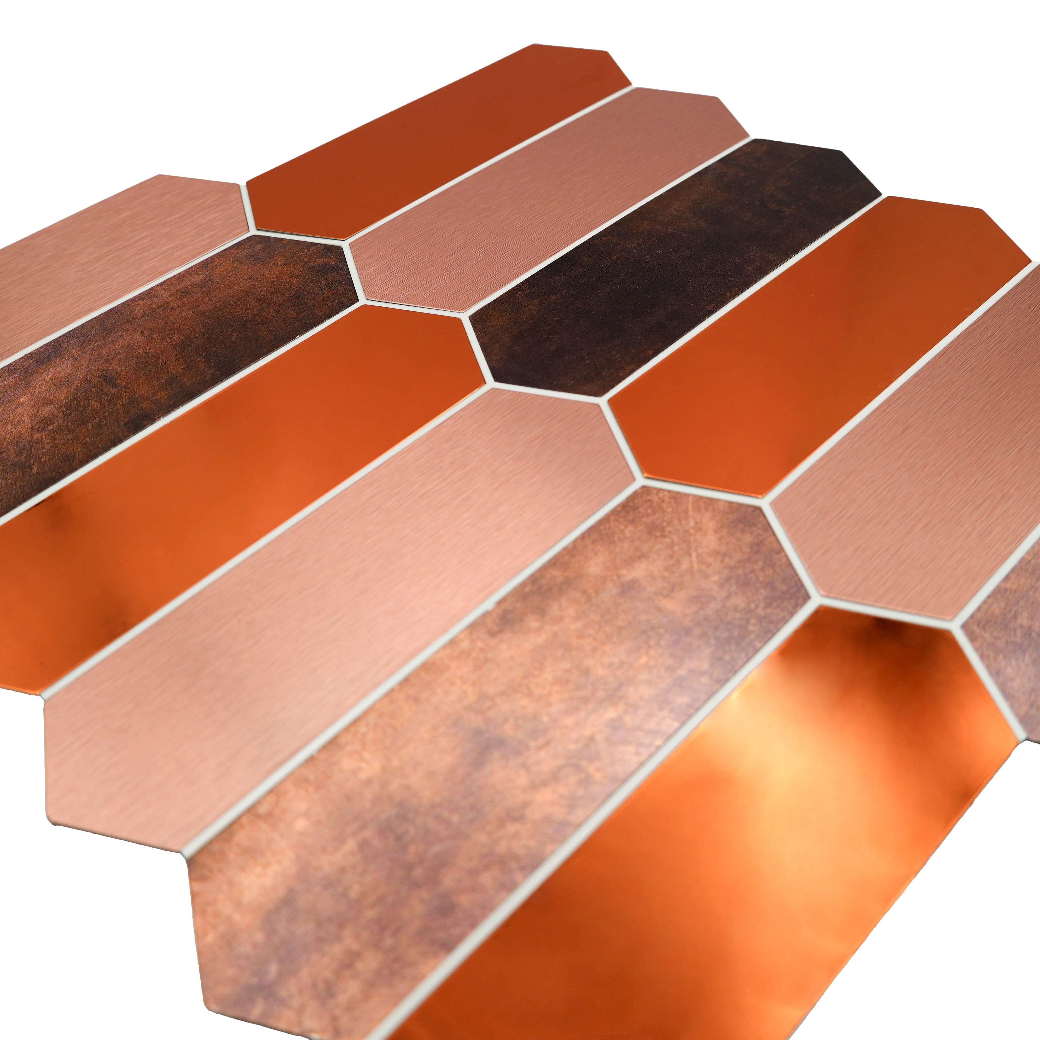 Peel and Stick Backsplash | Picket Brown | 11.1×10.75"