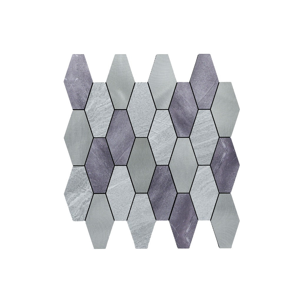 Peel and Stick Backsplash | Picket Gray | 11.81×11.81"