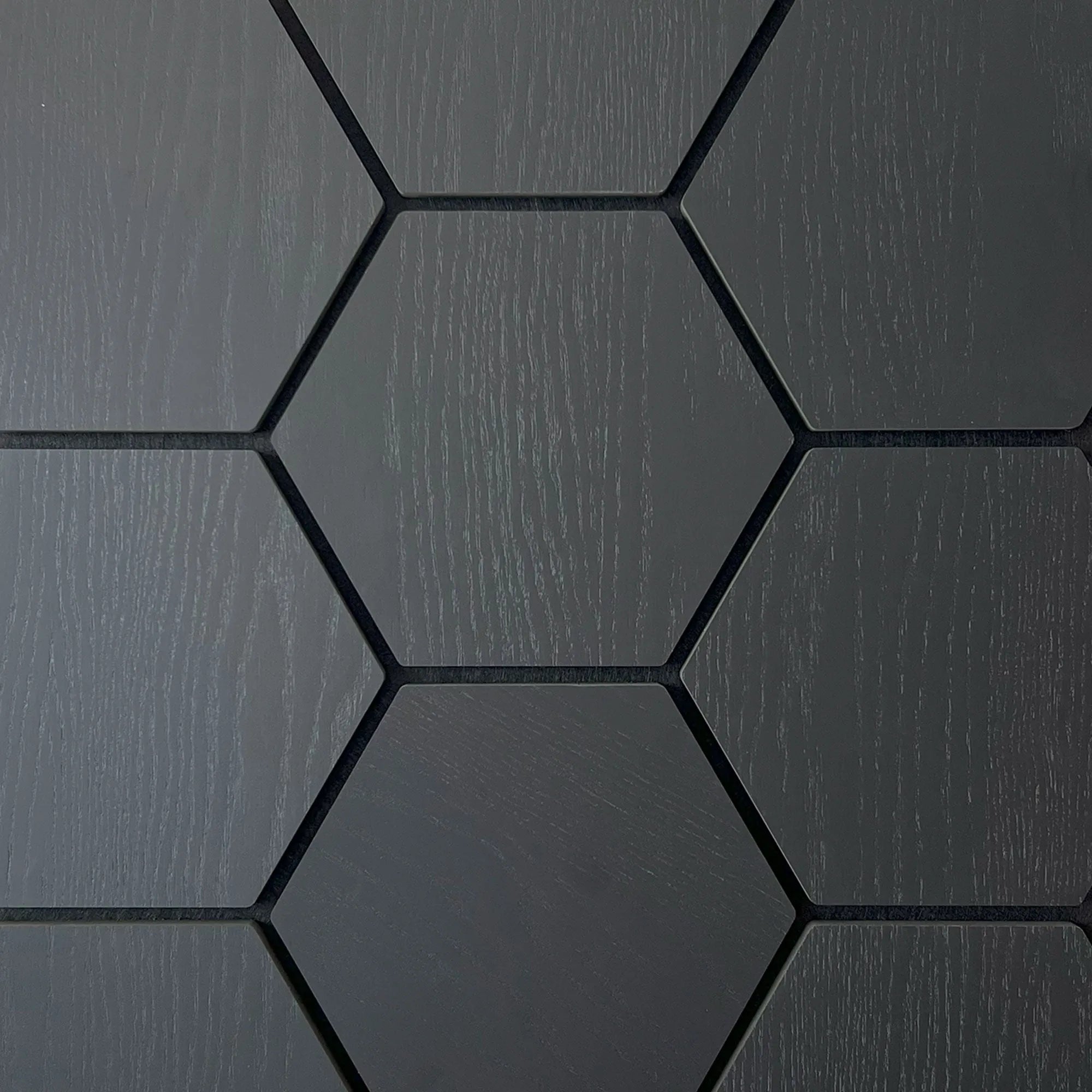 Hexagon Acoustic Panel | Black 32 Inch (4 Panels per Box) | Wall Decor