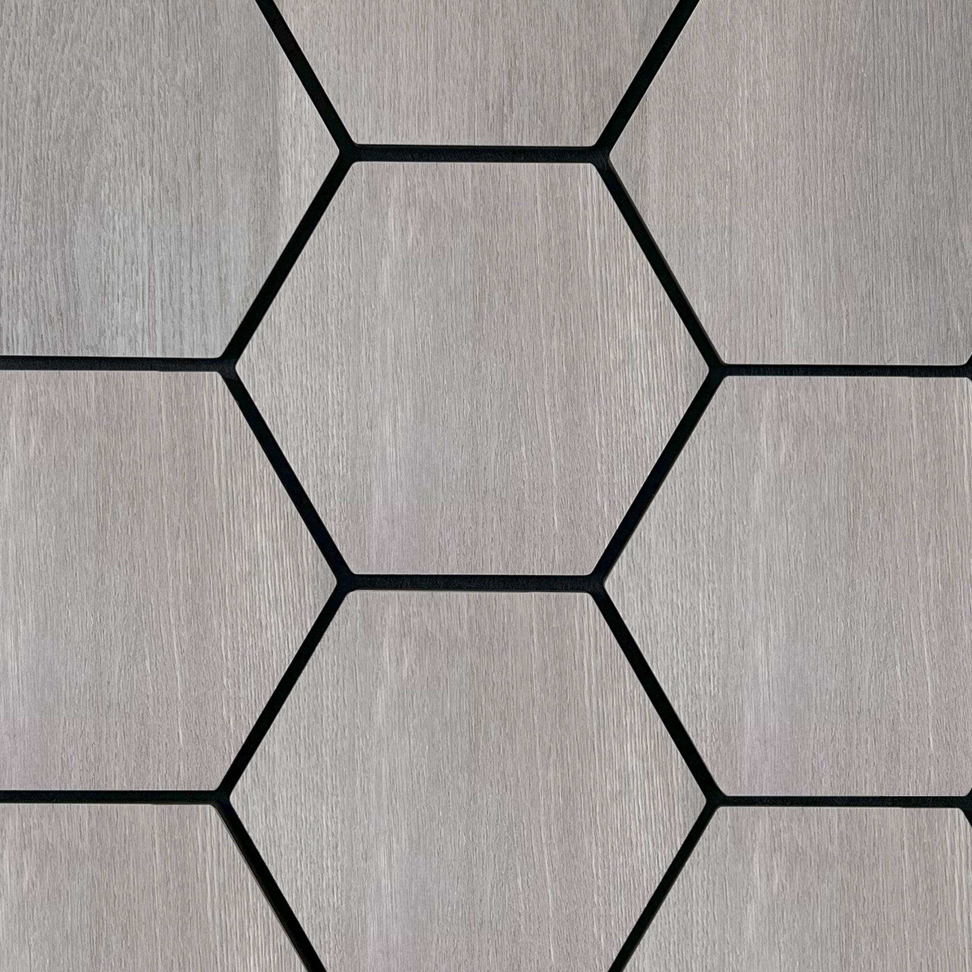 Sample - Hexagon Panel Grey Walnut