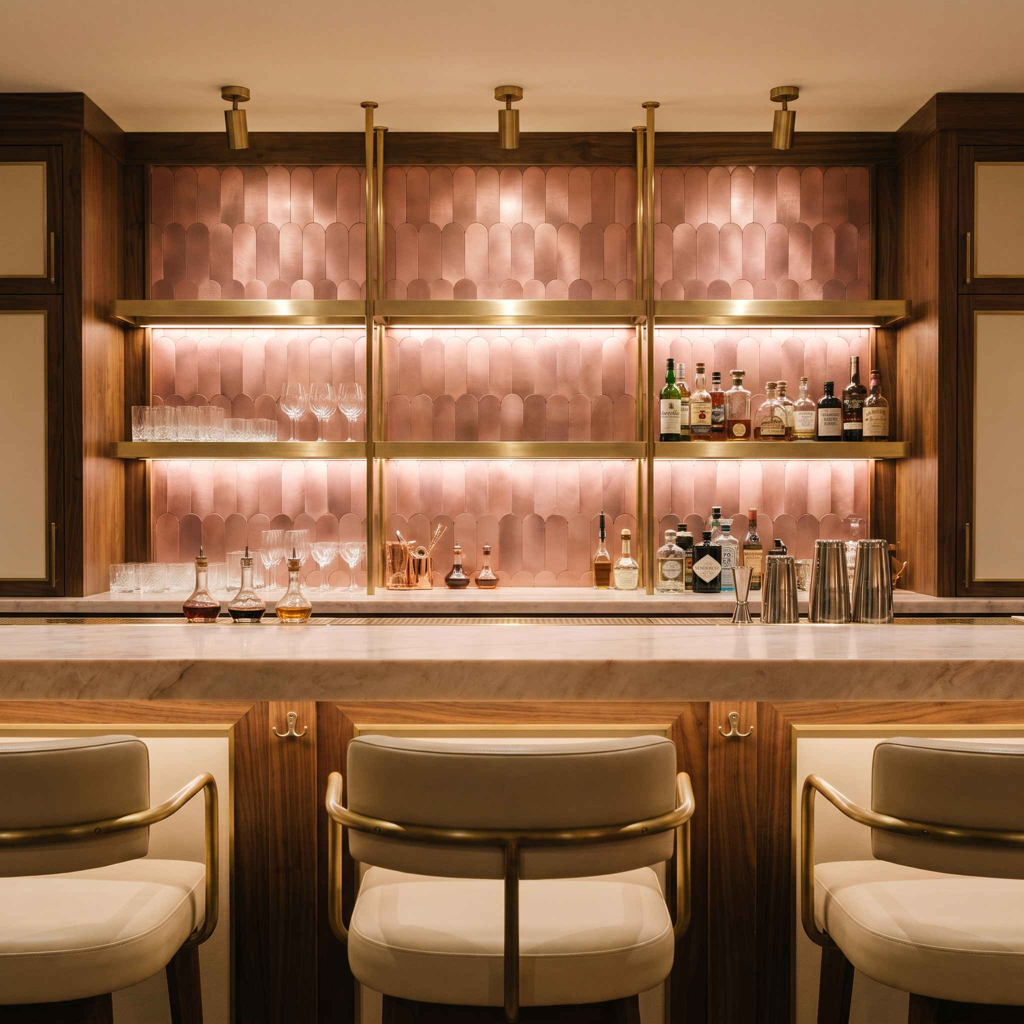 Peel and Stick Backsplash | Arch Pink | 11.73×11.34"