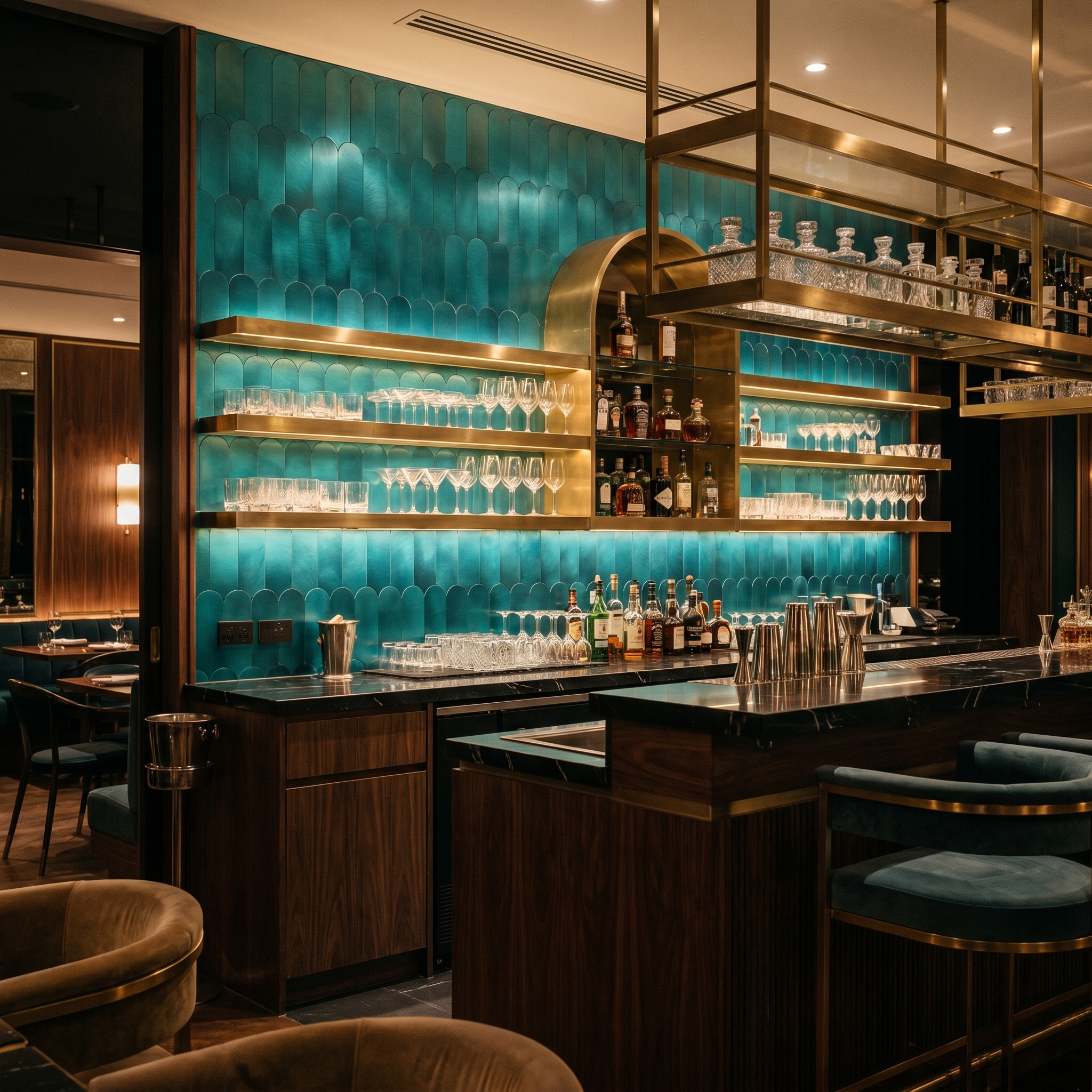 Peel and Stick Backsplash | Arch Turquoise | 11.73×11.34"