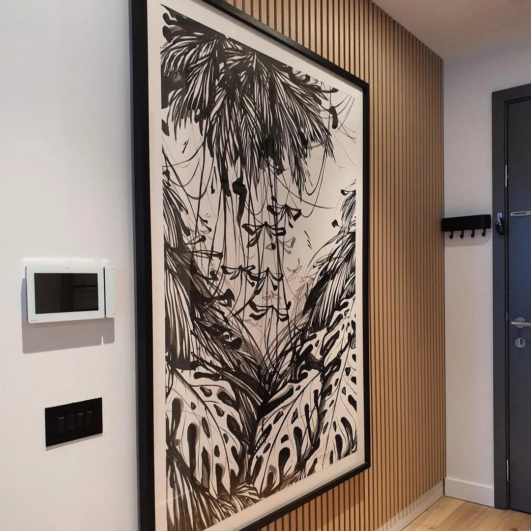 Acoustic Slat Wall Panel | Natural Oak | Premium 3-sided Wood Veneer
